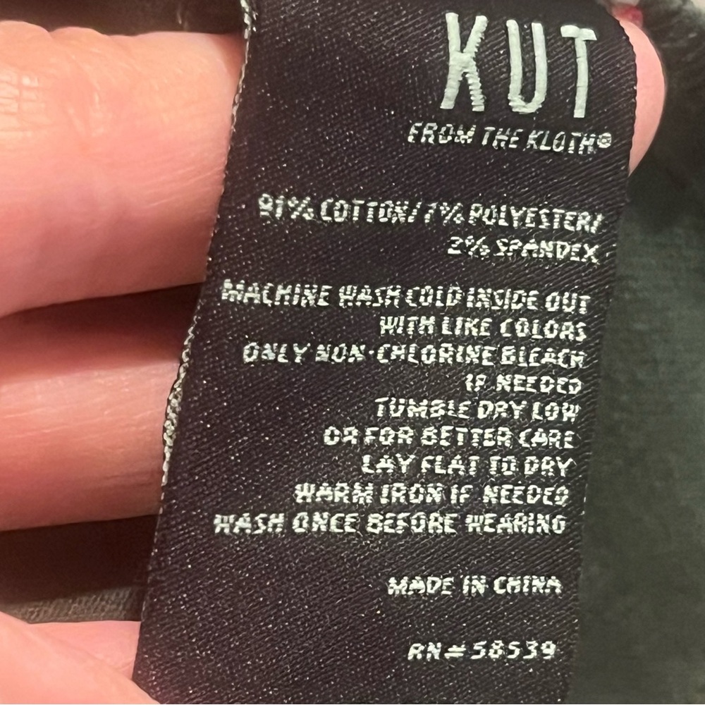 Kut from the Kloth Olive Green Button-Front Jean Jacket - Picture 10 of 10